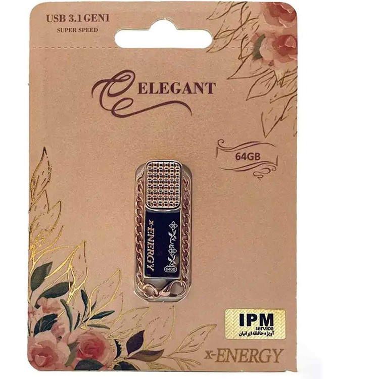 فلش مموری ایکس انرژی مدل ELEGANT ظرفیت 64 گیگابایت usb: 3.1