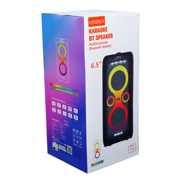 اسپیکر بلوتوثی قابل حمل ایکس انرژی مدل X-670