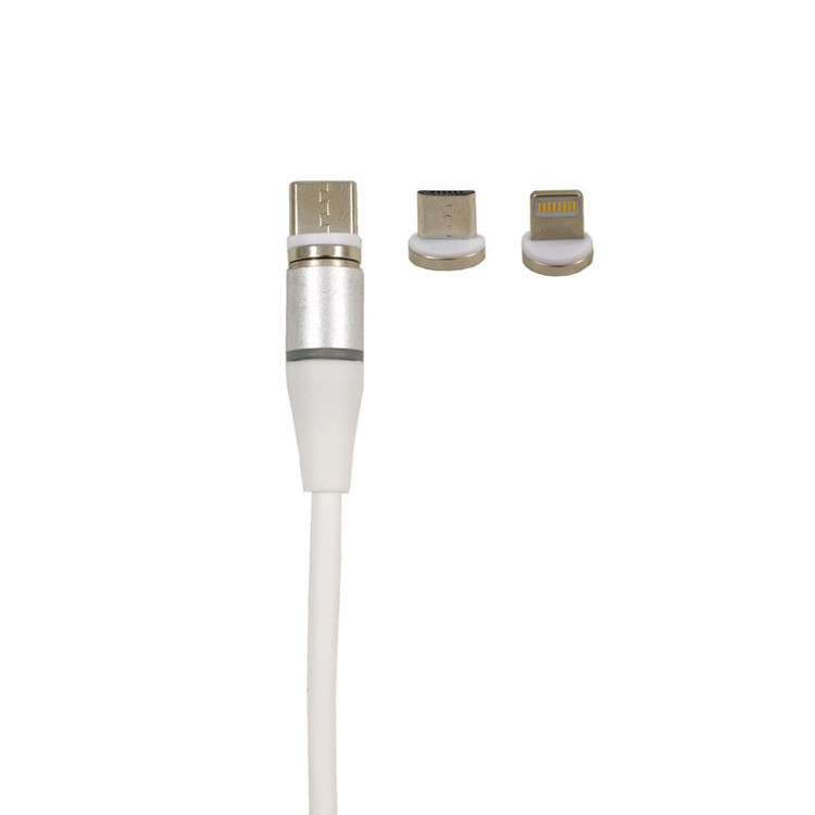 کابل تبدیل USB به USB-C / MicroUSB / لایتنینگ مدل 3a prcl-18 طول 1.5 متر